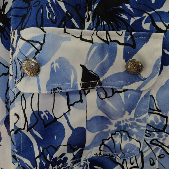 Sportelle Womens Light Wait Jacket Multi-Color Size 2X Cotton Blend Button Up - Picture 11 of 14